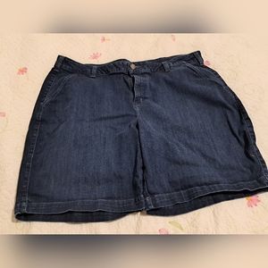 Lane Bryant women's Bermuda jean shorts, size 26.